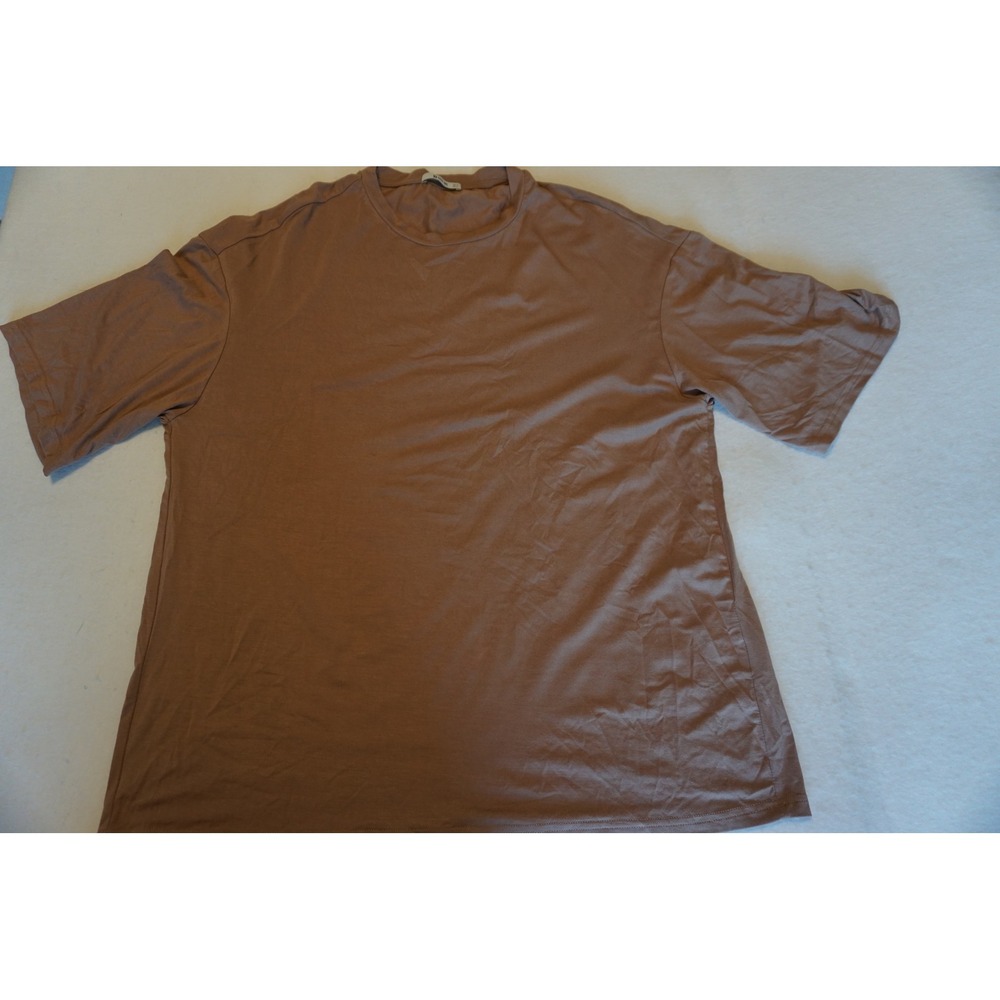 Basic Bae Fashion Mauve Brown Oversized T-Shirt Womens Medium Short Sleeve Tee